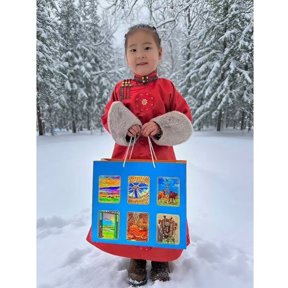 新款蒙古元素礼袋包装盒礼品袋