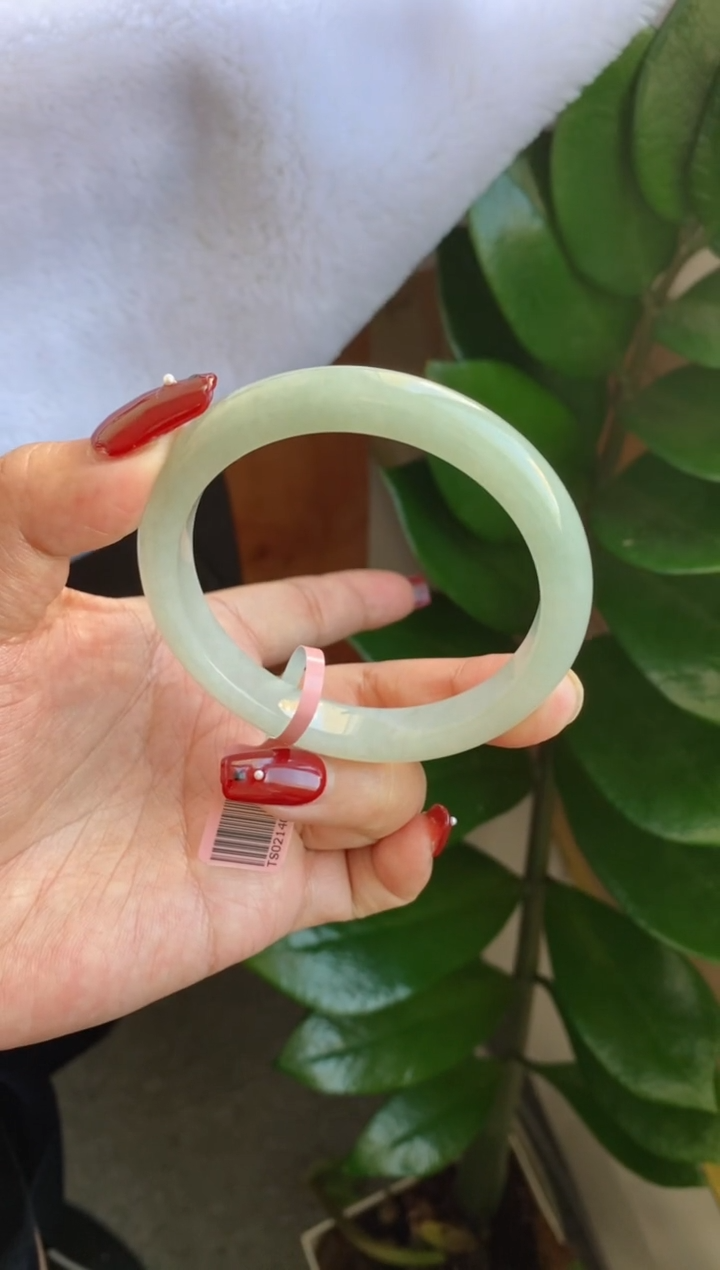 【闪购商品】翡翠手镯未镶嵌（窄版冰胶晴水绿）5号