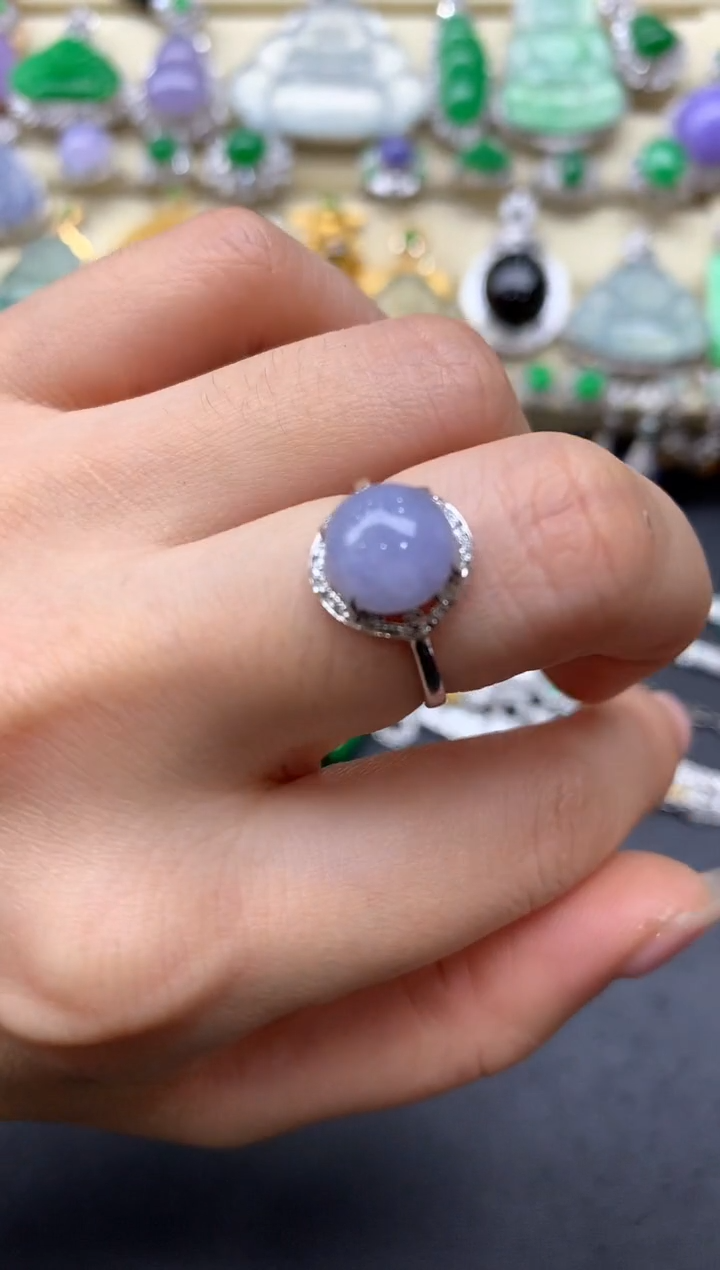 【闪购商品】翡翠戒指18K金镶嵌71-中国好珍宝