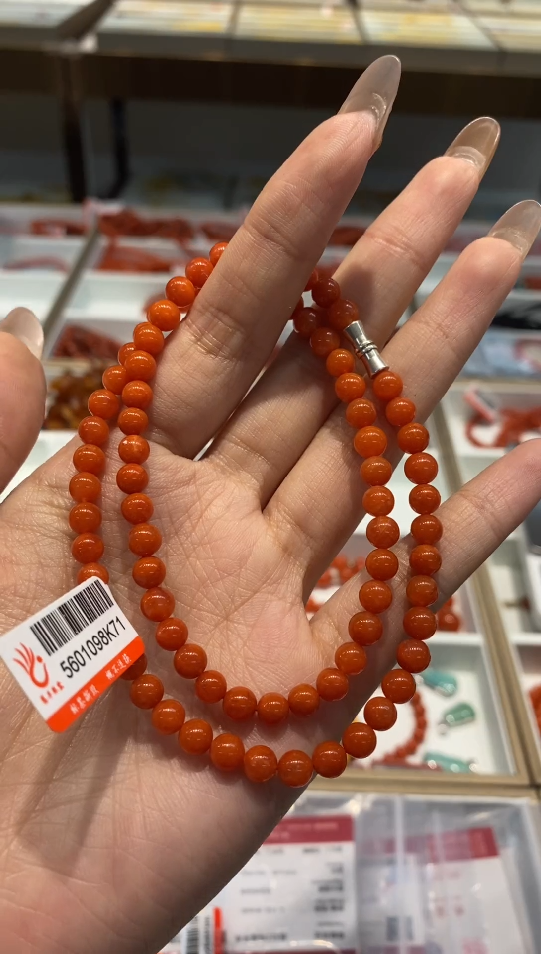 【闪购商品】南红玛瑙项链银S925镶嵌项链