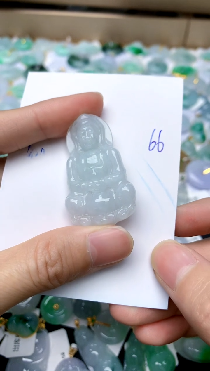 【闪购商品】翡翠颈饰未镶嵌66天然A货翡翠