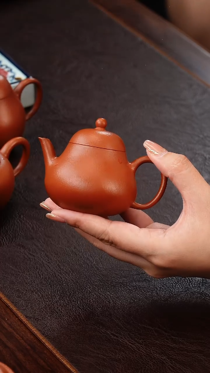 茶壶紫砂小煤窑朱泥梨式100cc