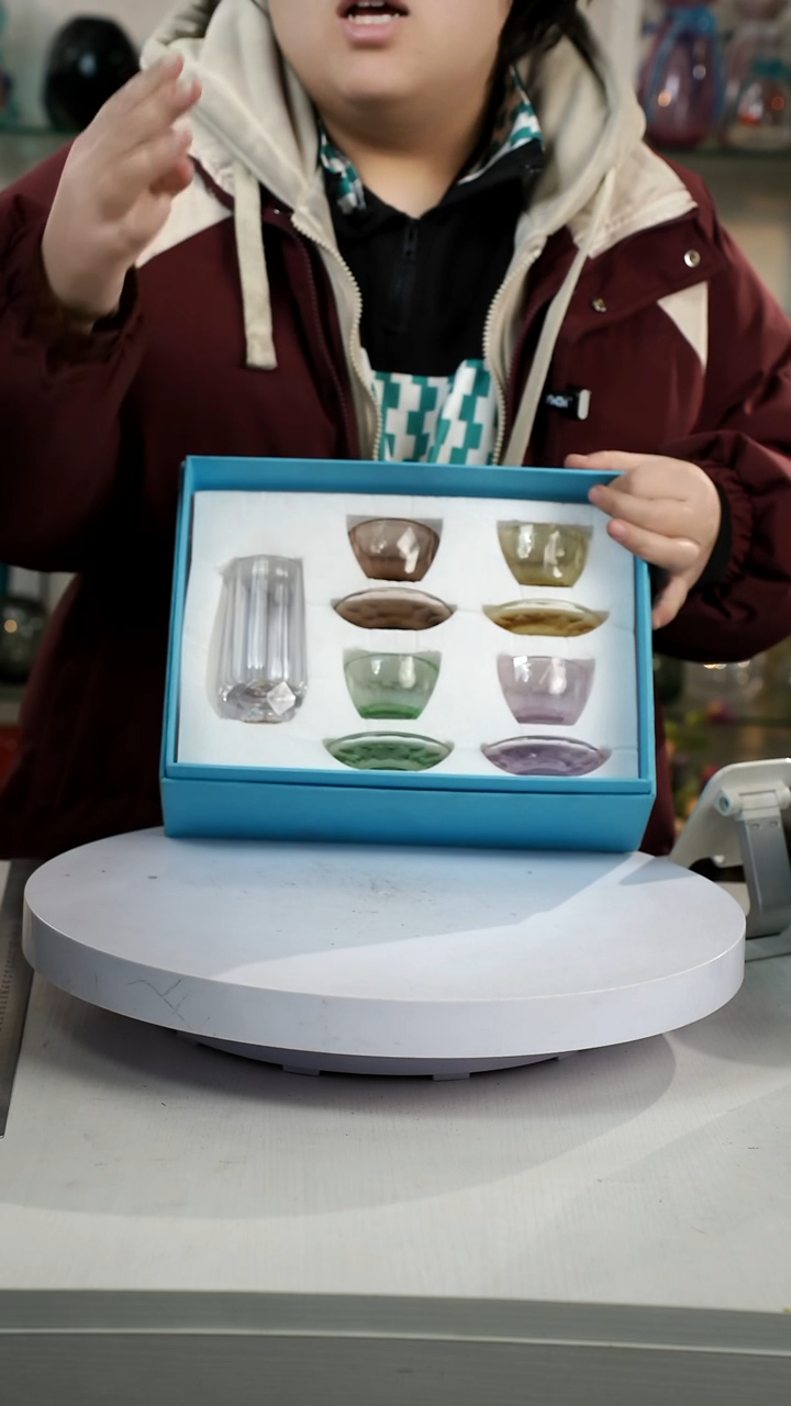 【闪购商品】琉璃【弘扬】茶具轻奢琉璃花器正常手工痕迹