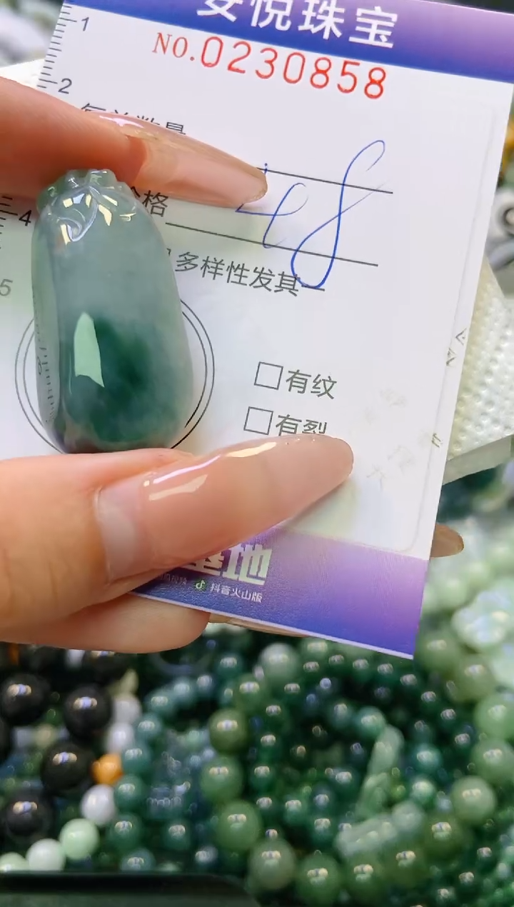 翡翠未镶嵌颈饰闪购0230858