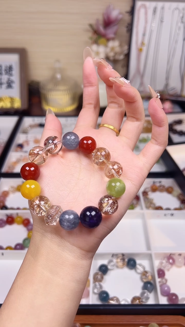 未镶嵌手链水晶青花瓷