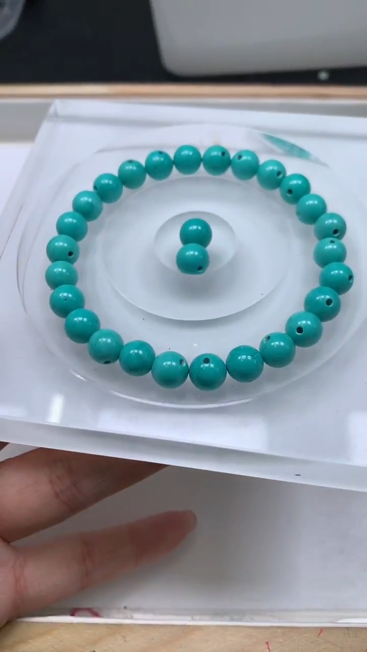 未镶嵌玛瑙手饰B1813 高瓷绿8mm10个8.8元