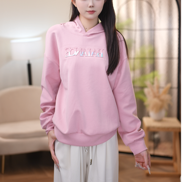 重工刺绣长袖女休闲卫衣气质秋季女款春秋时尚百搭美式上衣W005甩