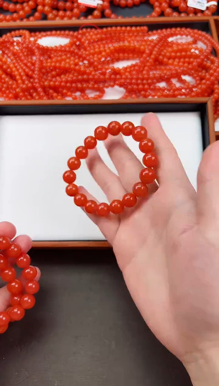 【闪购商品】南红玛瑙亮光手串卡11+未镶嵌保山杨柳滴水洞高品