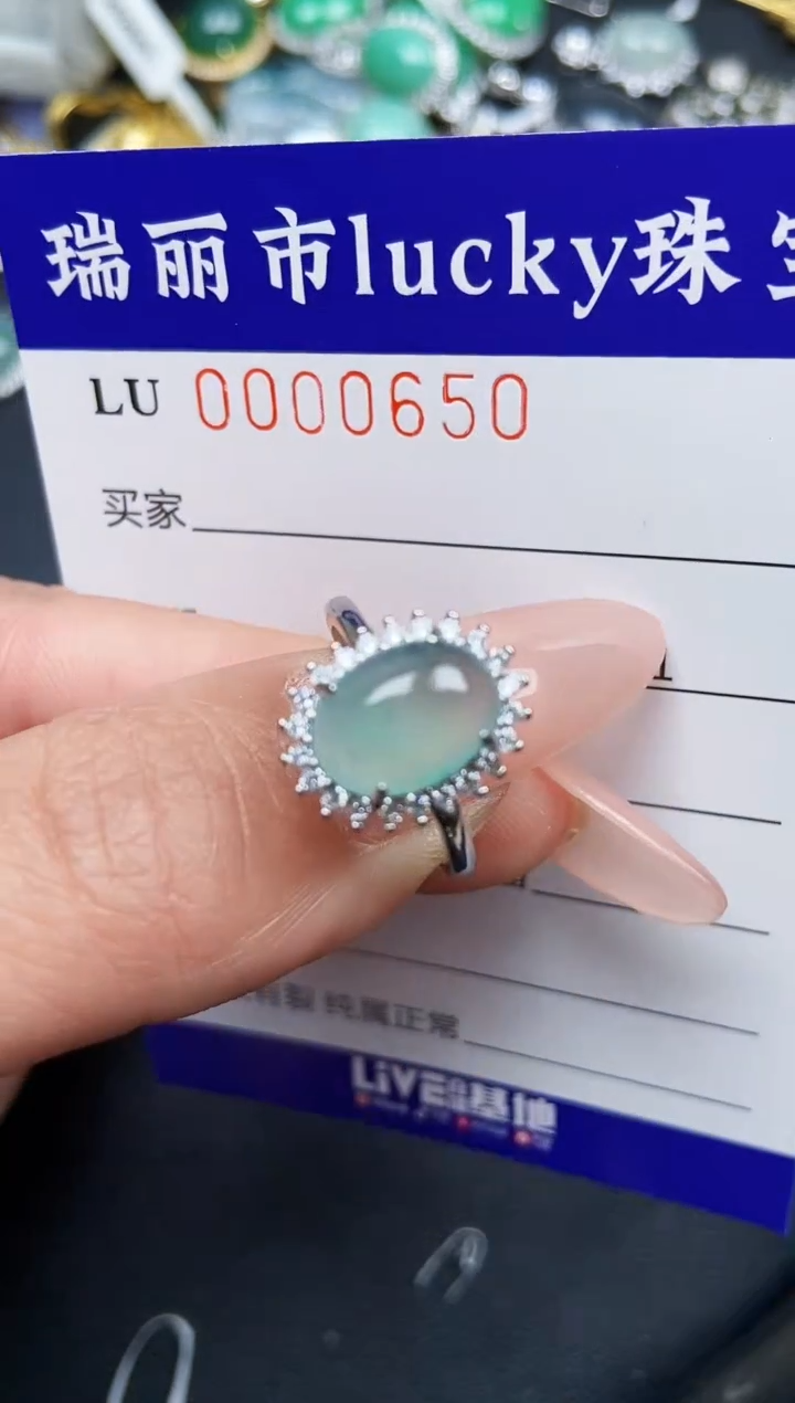 【闪购商品】翡翠颈饰银S925镶嵌0650