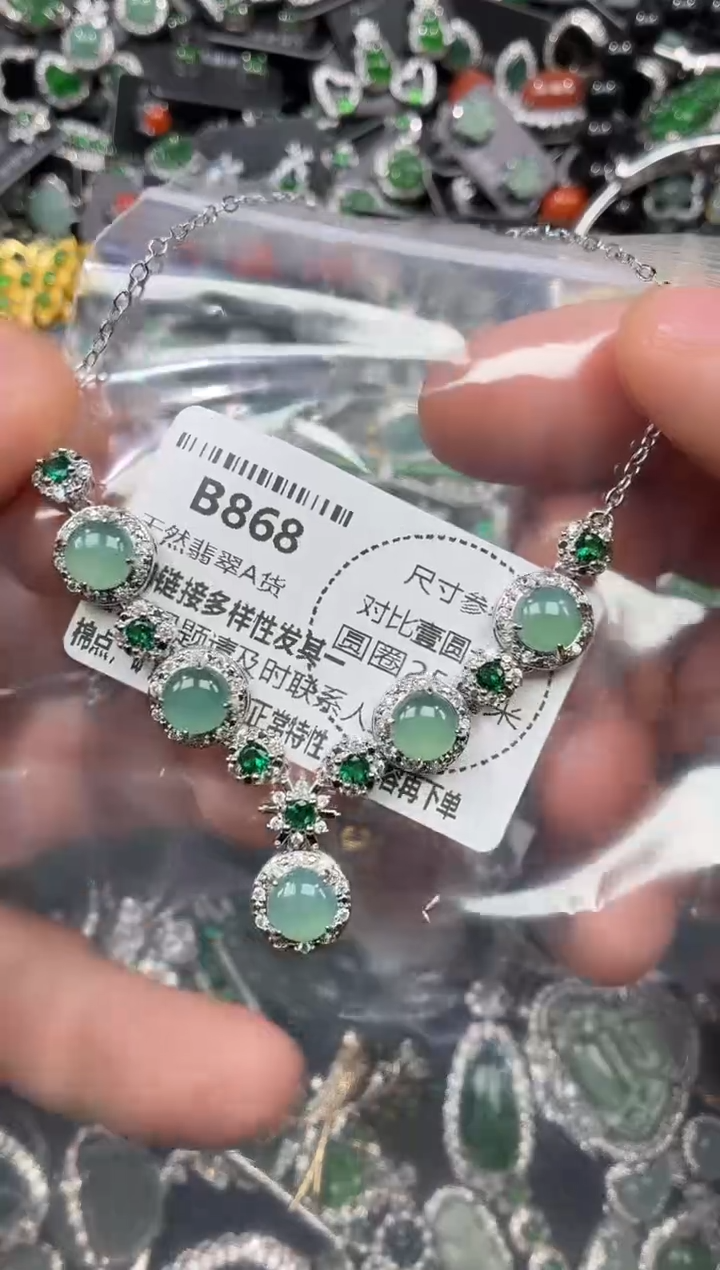 颈饰未镶嵌翡翠B868项链