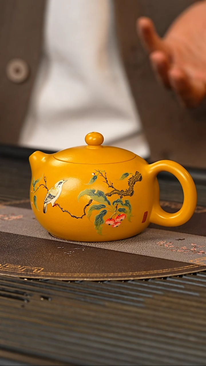 【闪购商品】紫砂茶壶YJB 黄金朱泥 西施