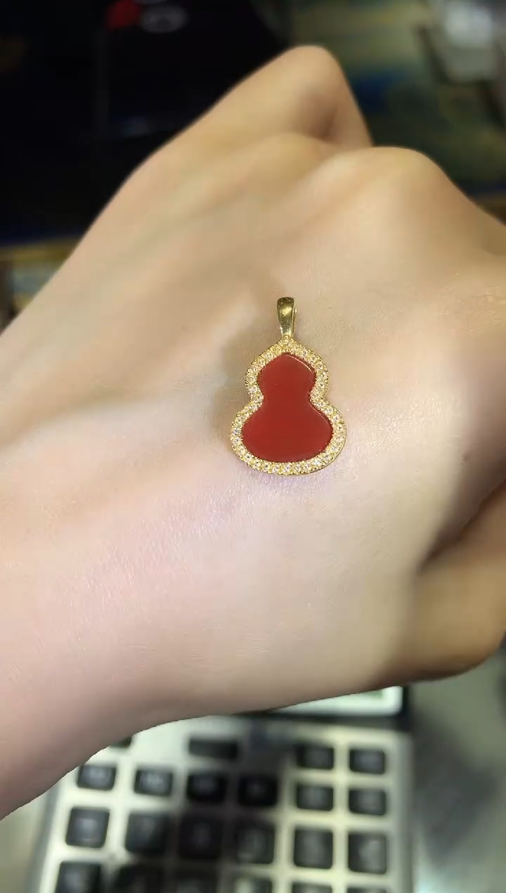 【闪购商品】18K金吊坠(不含链)葫芦吊坠a41