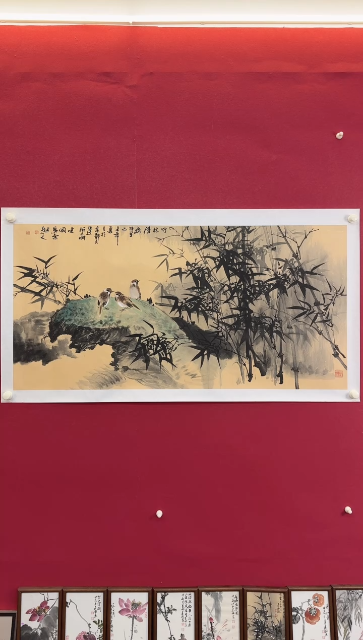 国画施老师花鸟国画作品