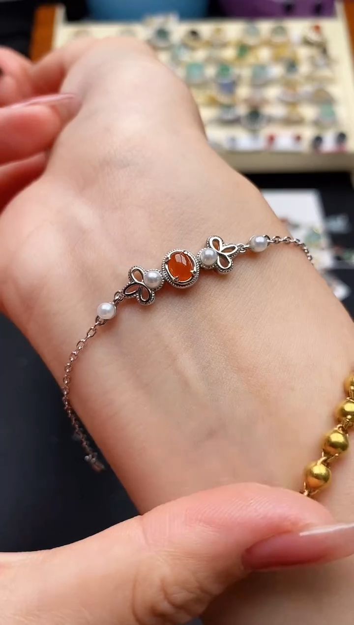 翡翠银S925镶嵌戒指7777777+6