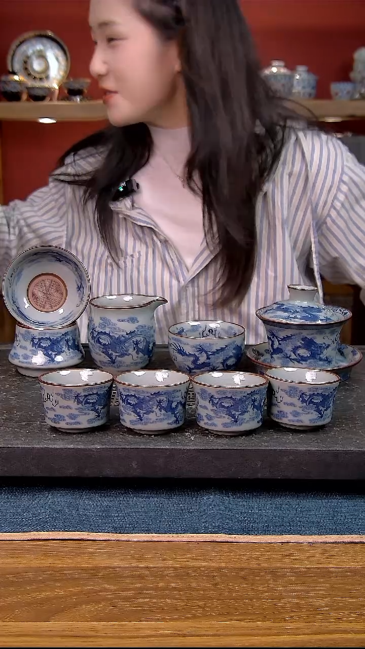 简装家用款8件套 老陶泥开片纹陶瓷茶具