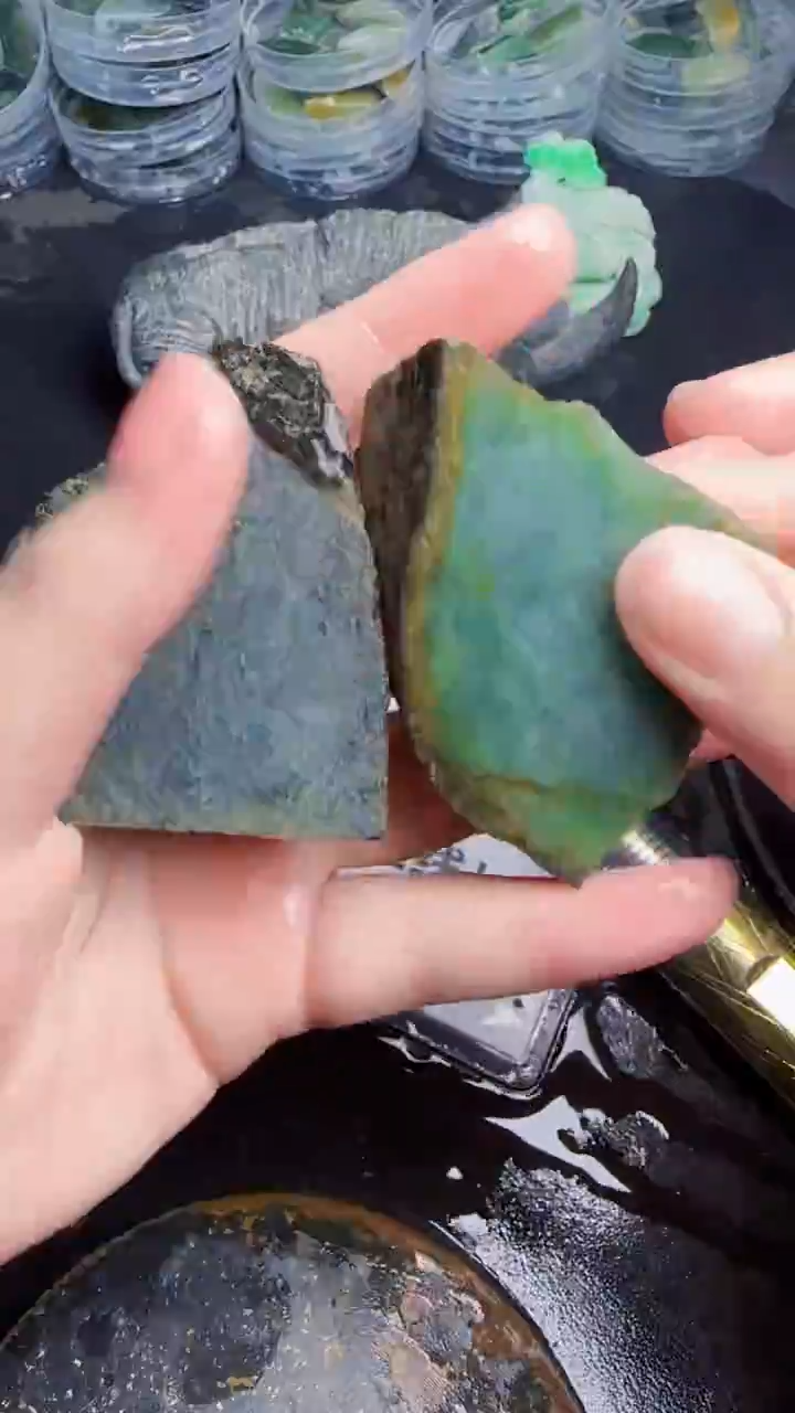 未镶嵌挂件翡翠天然翡翠026