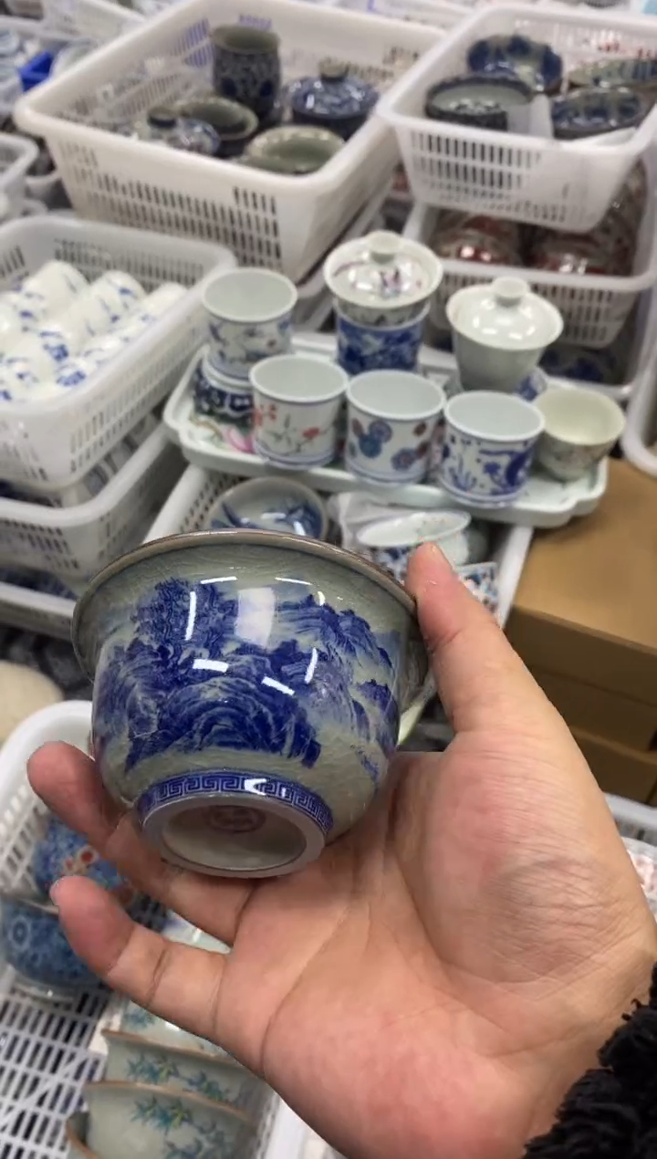 摆件陶景德陶瓷茶具容量约100