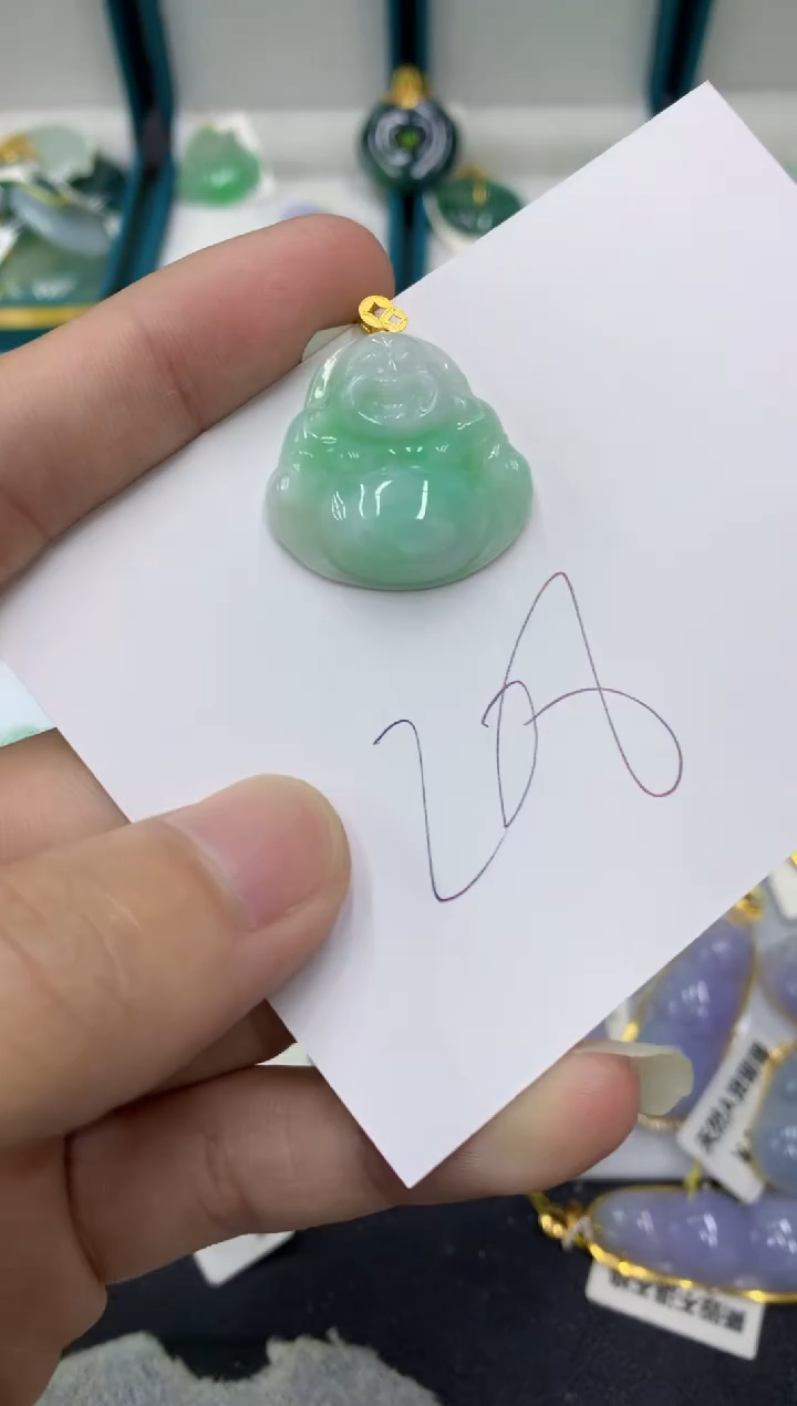【闪购商品】翡翠颈饰18K金镶嵌翡翠