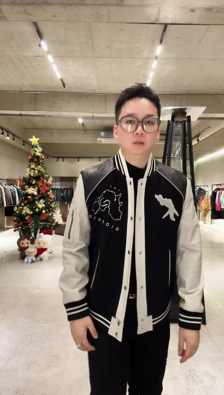 54码 男士真皮拼接棉夹克