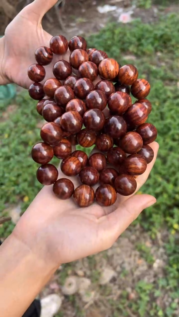 黄花梨/降香黄檀A034紫油梨2.0圆珠手串99多样性发一