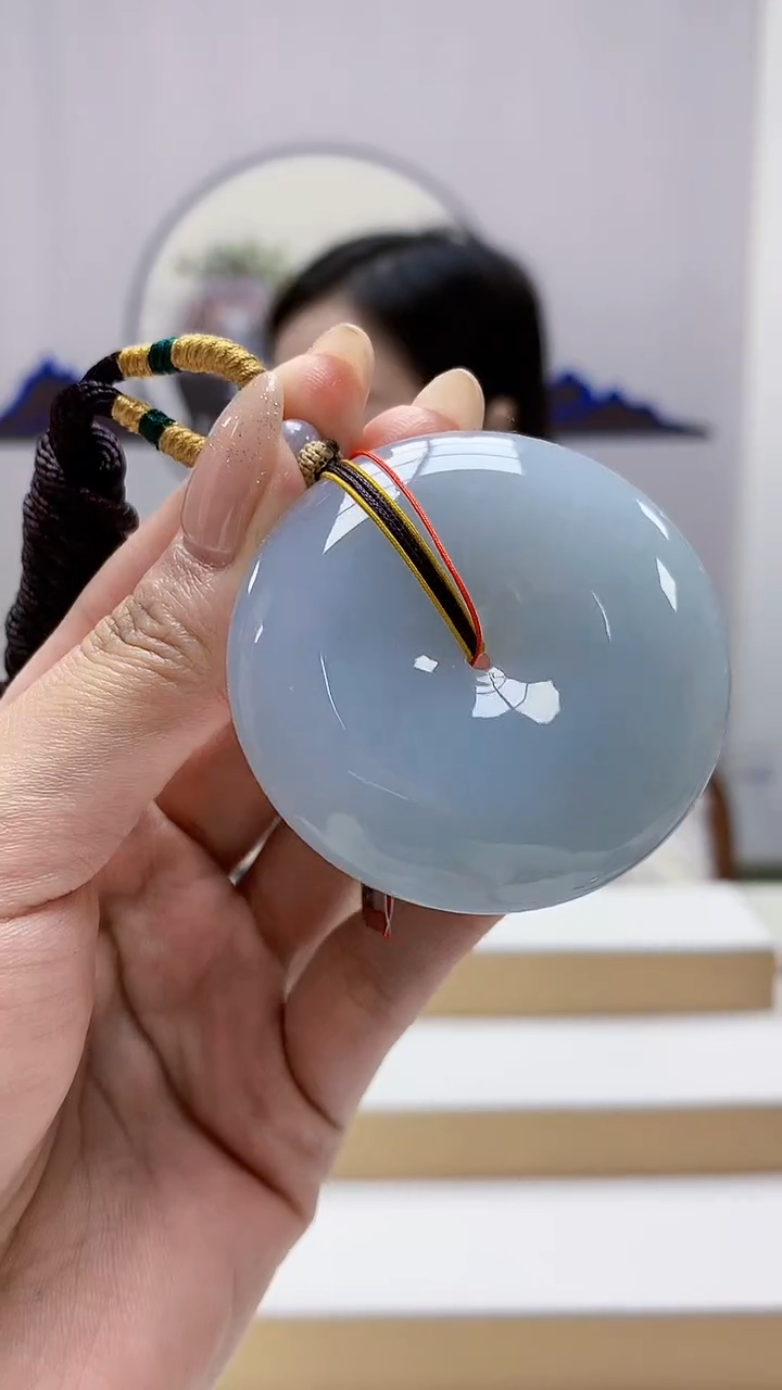 未镶嵌定制翡翠4852MM-毛货挂件82