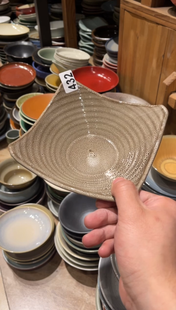 【闪购商品】瓷片432 紫砂豹纹四角敲1个