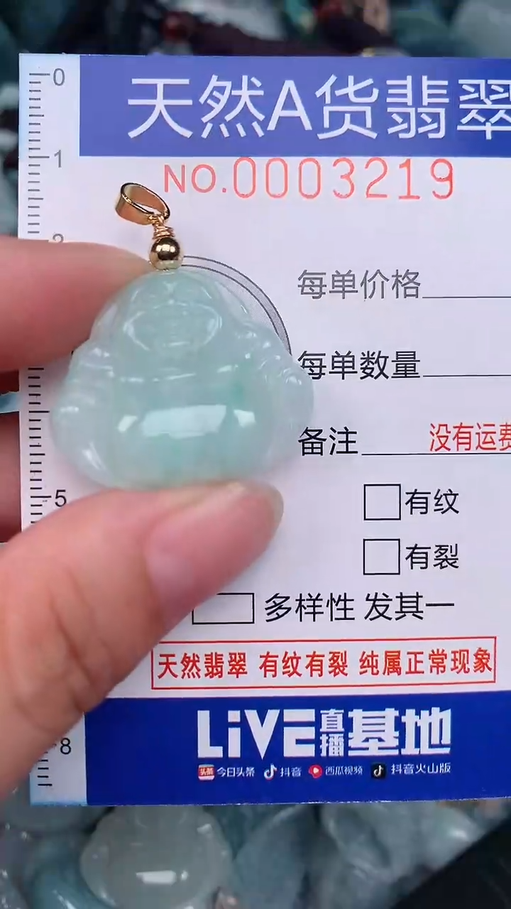 翡翠未镶嵌颈饰...0003219