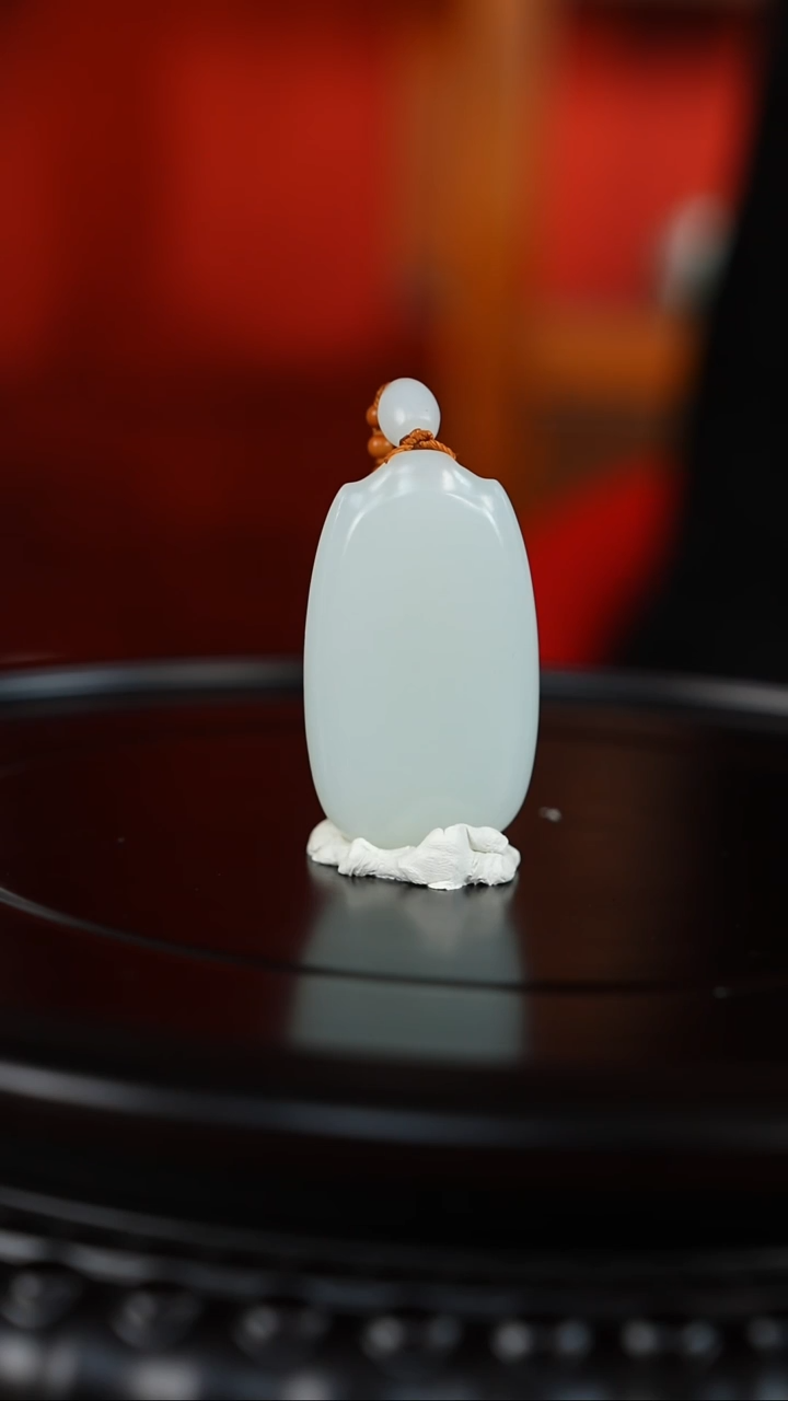 和田玉未镶嵌挂件（大雄）无事牌016