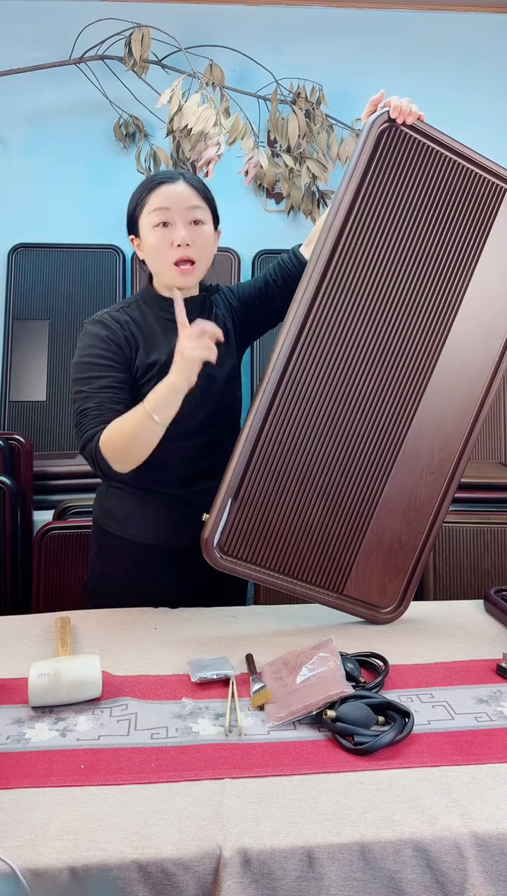 云海黄色茶盘90*45*4