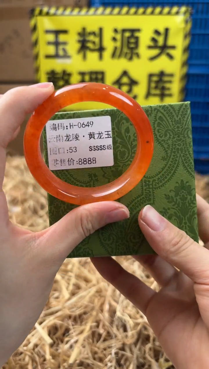 未镶嵌手镯石英质玉H-0649