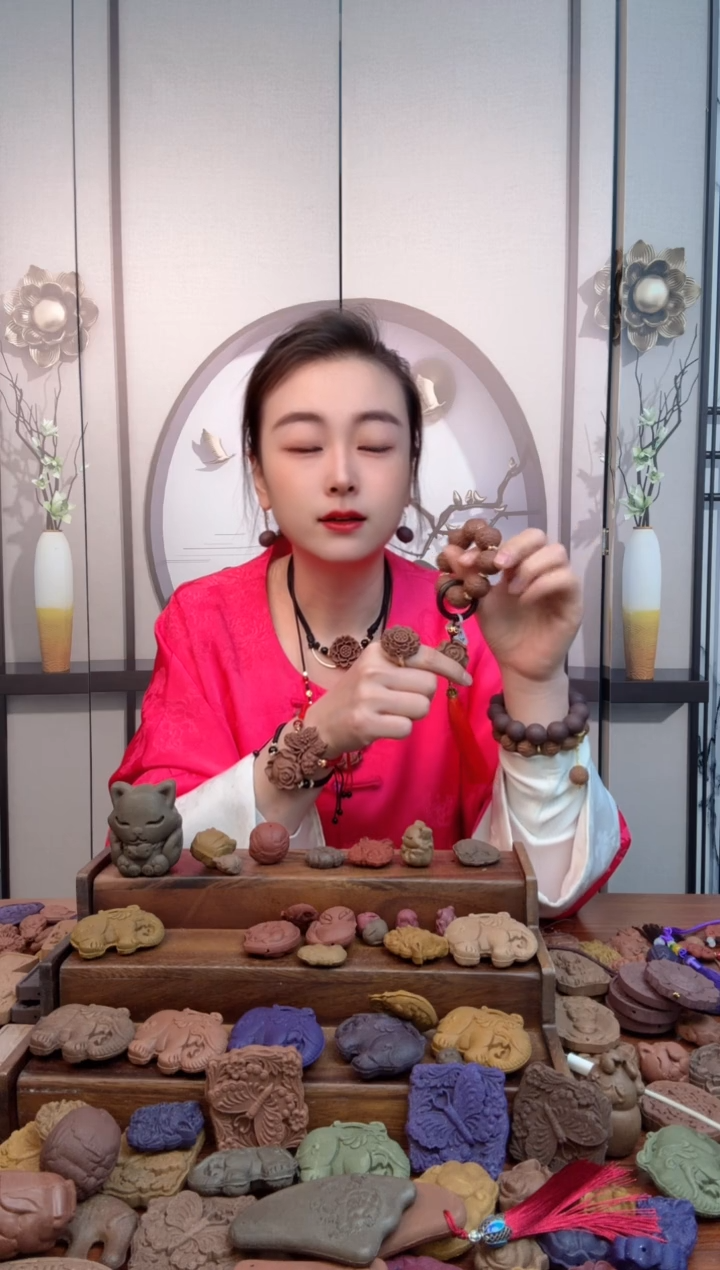 【闪购商品】泥塑息肌黄财神手捻设计款