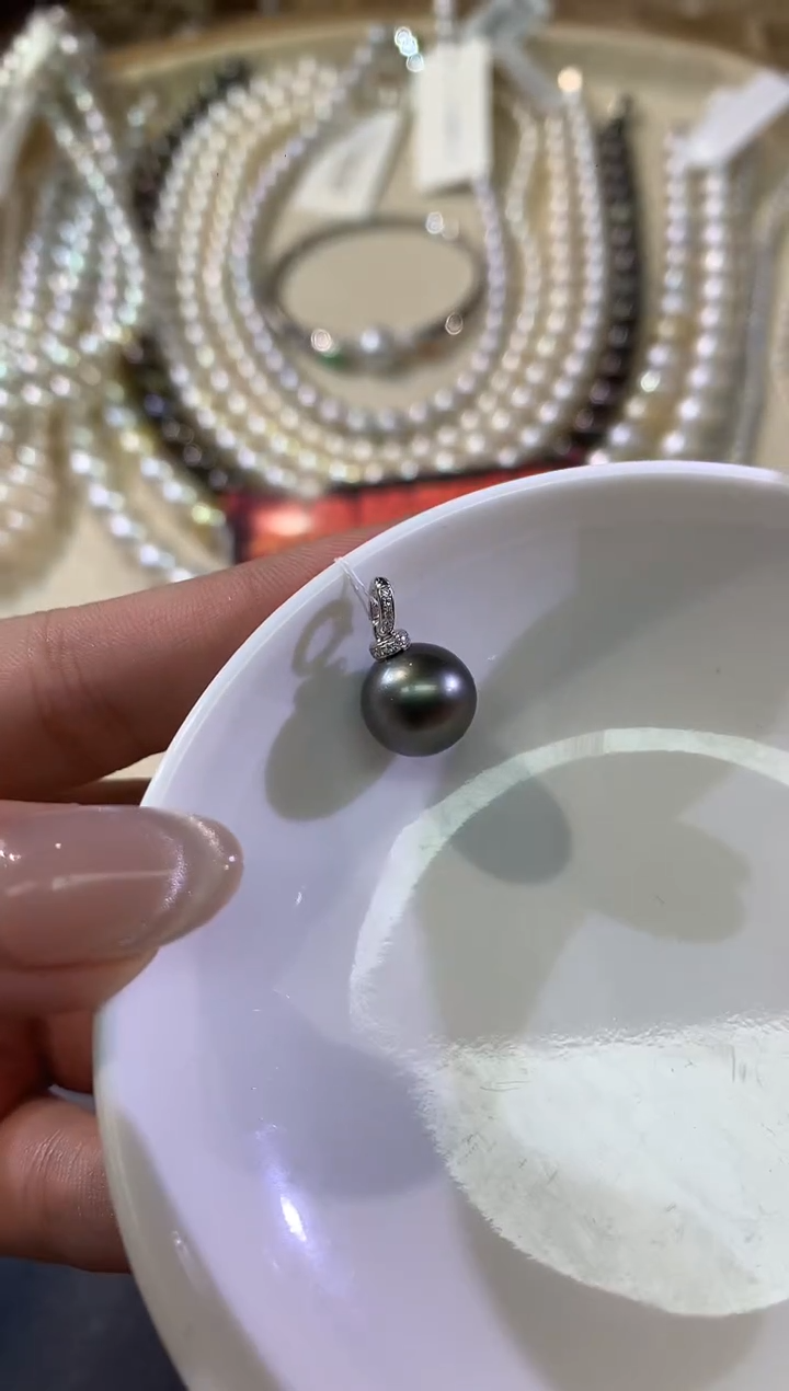 18K金镶嵌吊坠（不含链）海水珍珠A504|1980