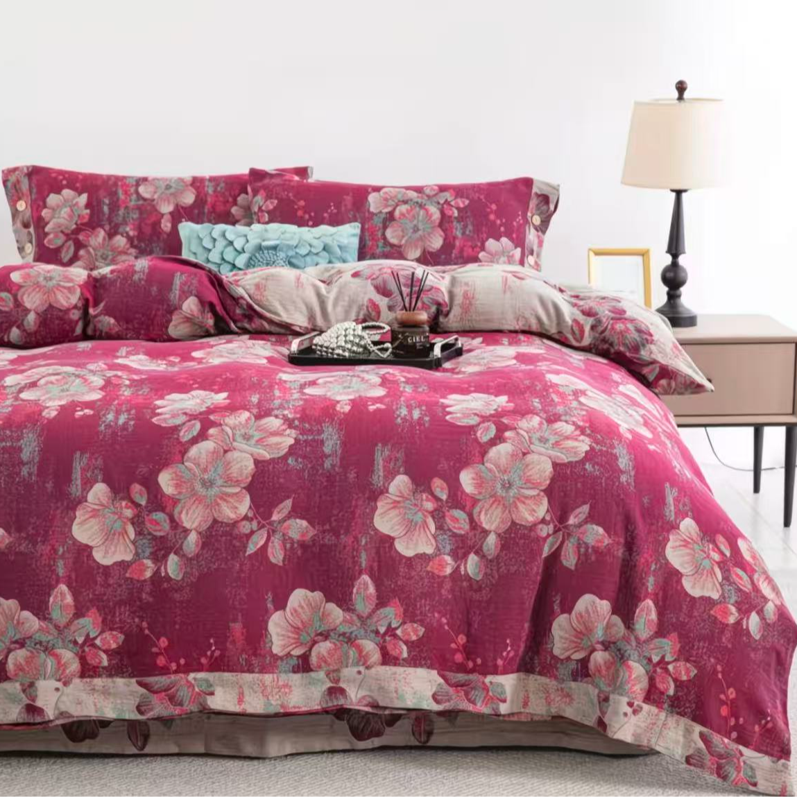 【镇店之宝】 爆款双层纱四件套-锦梦1