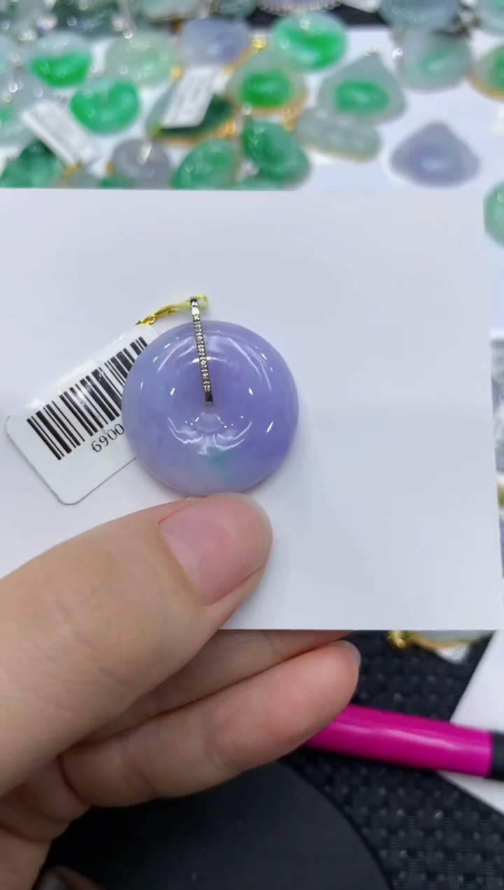 【闪购商品】翡翠颈饰18K金镶嵌111111111