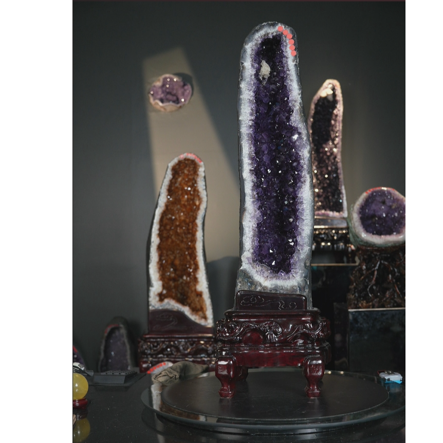 水晶一天然家居摆件*82*24*27