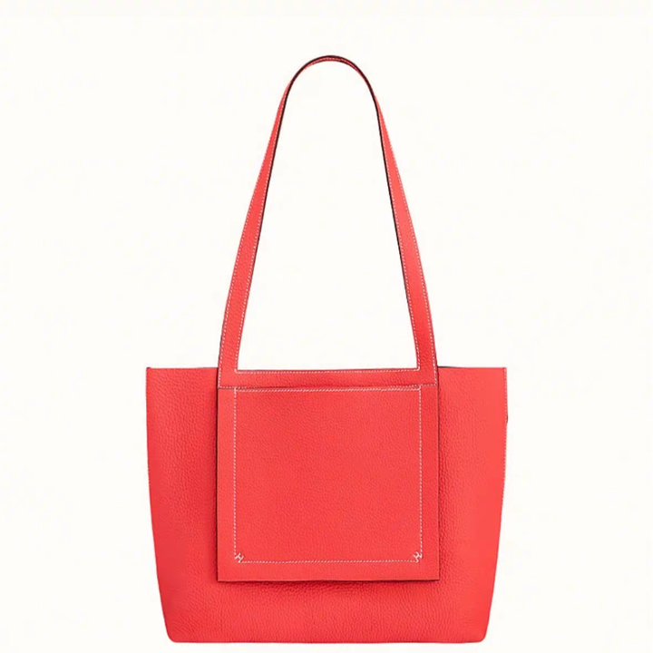 99新 Hermes/爱马仕 外 小花柳 cabasellire tote 31 橙粉色 包