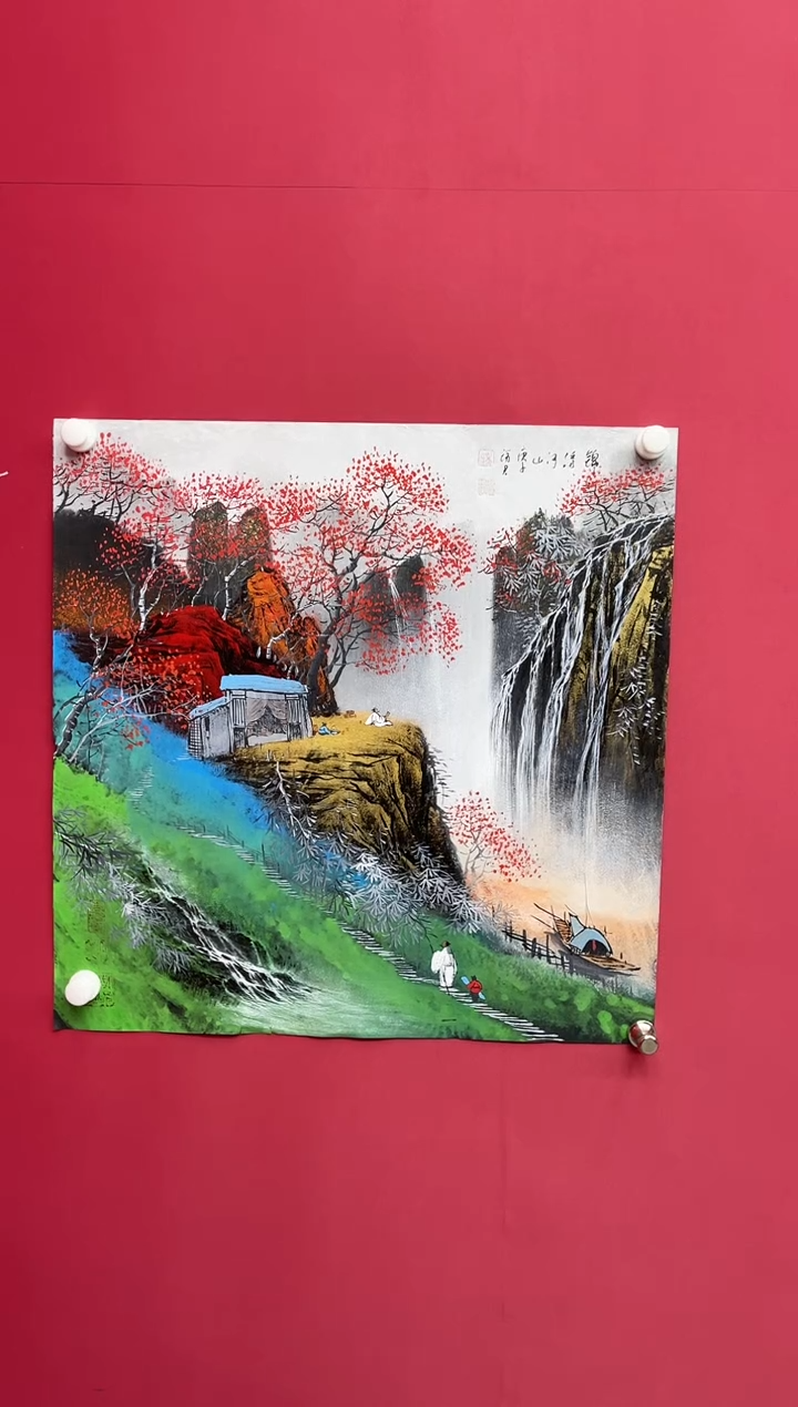 【闪购商品】国画吴-斗方山水/无框/W