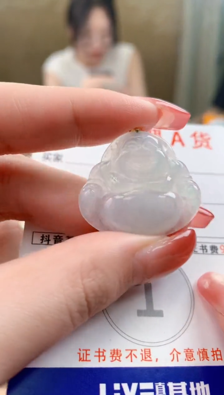 颈饰未镶嵌翡翠天然A货翡翠挂件