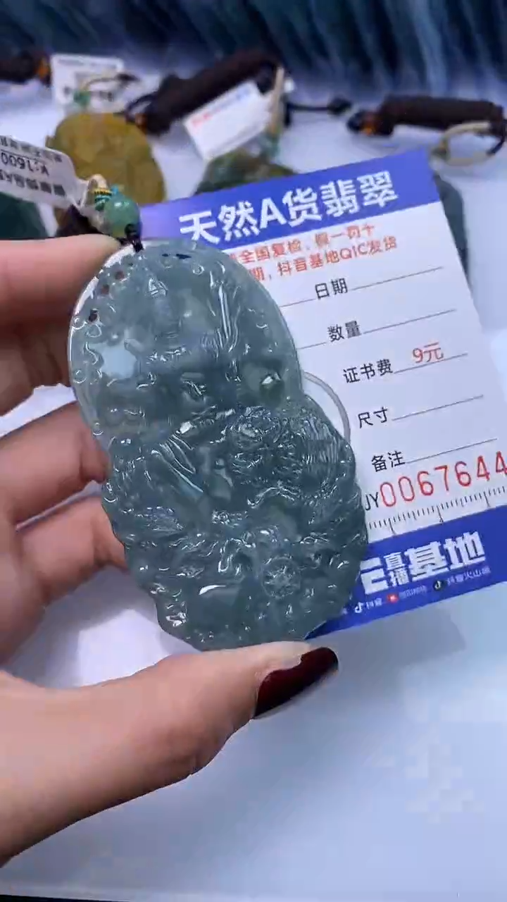 【闪购商品】翡翠颈饰未镶嵌A货翡翠7644