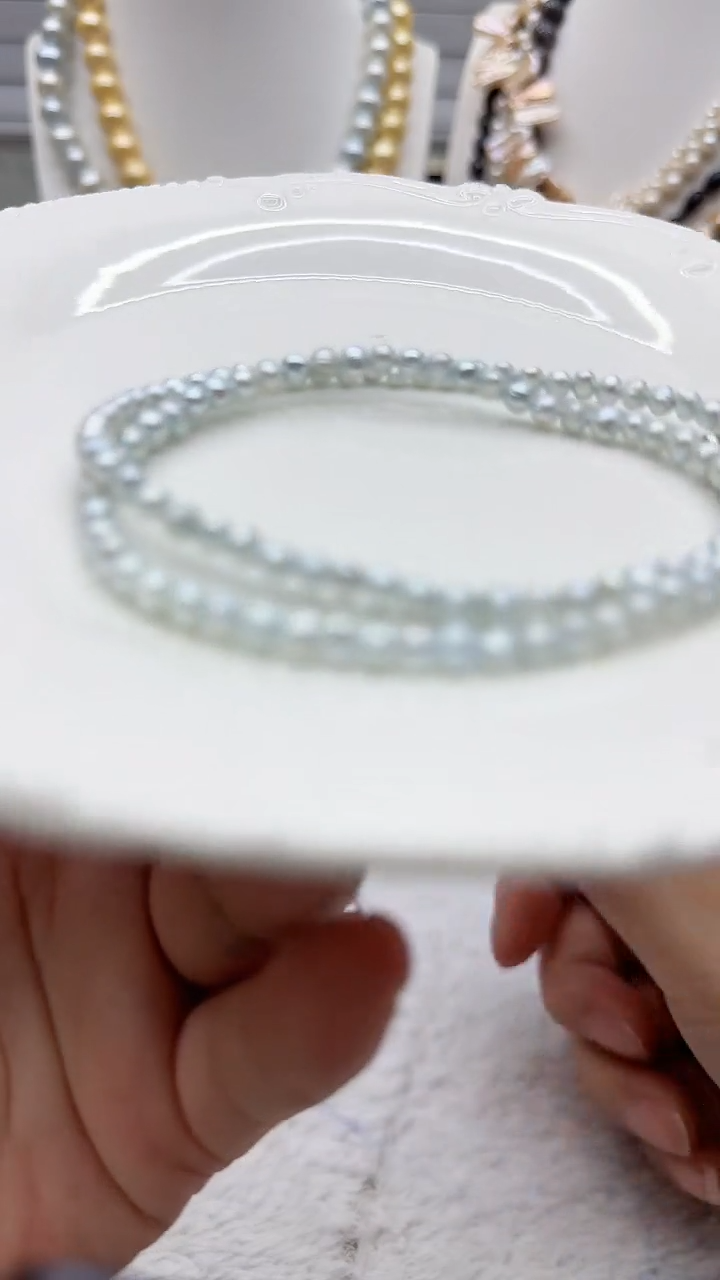 淡水珍珠未镶嵌套链75