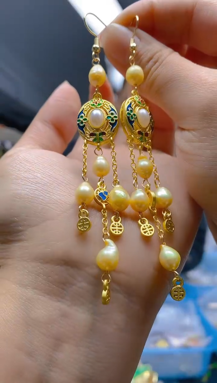 【闪购商品】淡水珍珠耳饰合金0309珍珠饰品