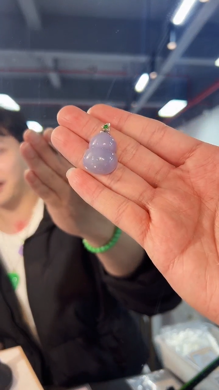 【闪购商品】翡翠颈饰18K金镶嵌缅料A货/支持复检/一件