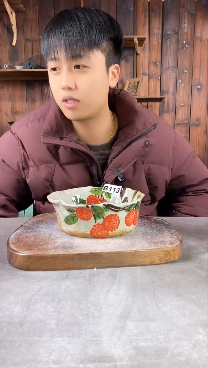 【闪购商品】碗113，手工手绘，新年快乐！