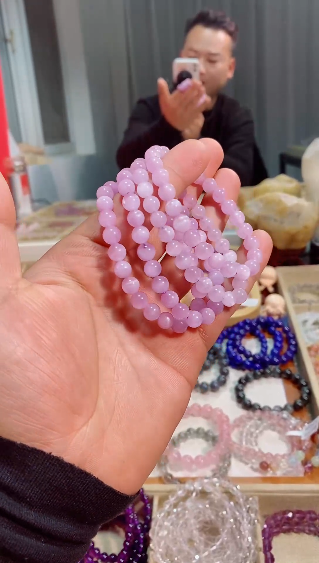 【闪购商品】水晶手链未镶嵌紫锂辉7M+ (多样性发其一）