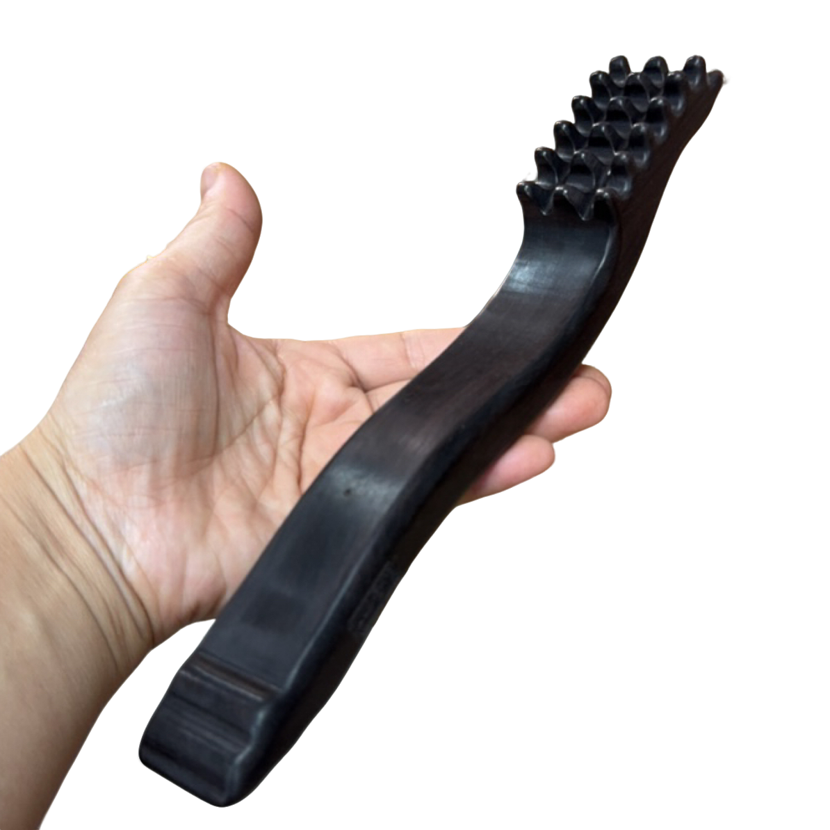 孙善升紫光檀三排如意耙按摩穴位棒刮痧疏通肩颈美容院家用按摩