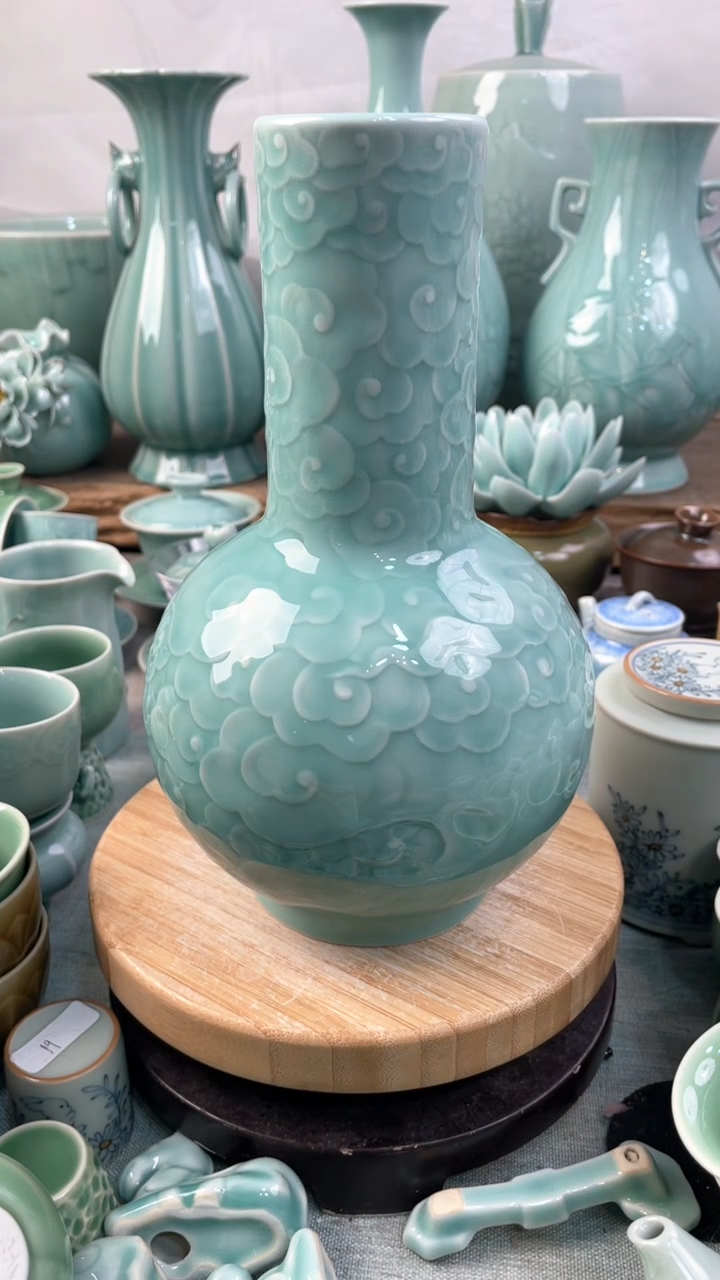 【闪购商品】纯手工特价福利 微瑕 慧仙青瓷