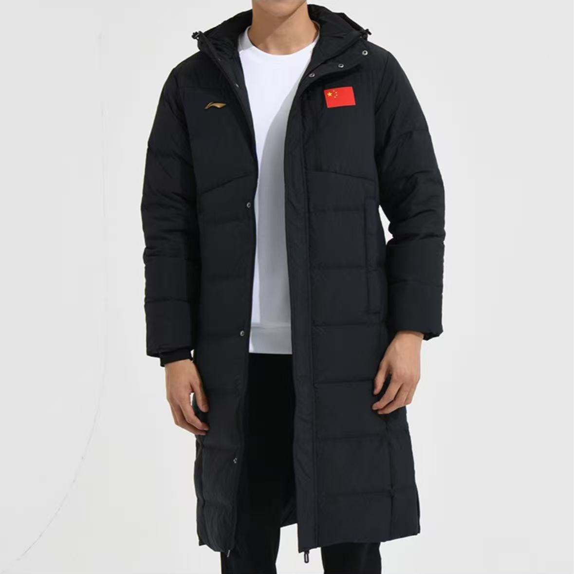 LI-NING/李宁长款羽绒服金标保暖加厚防风厚款185-2
