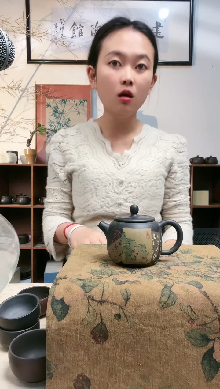 陶云南建水紫陶手磨刻填