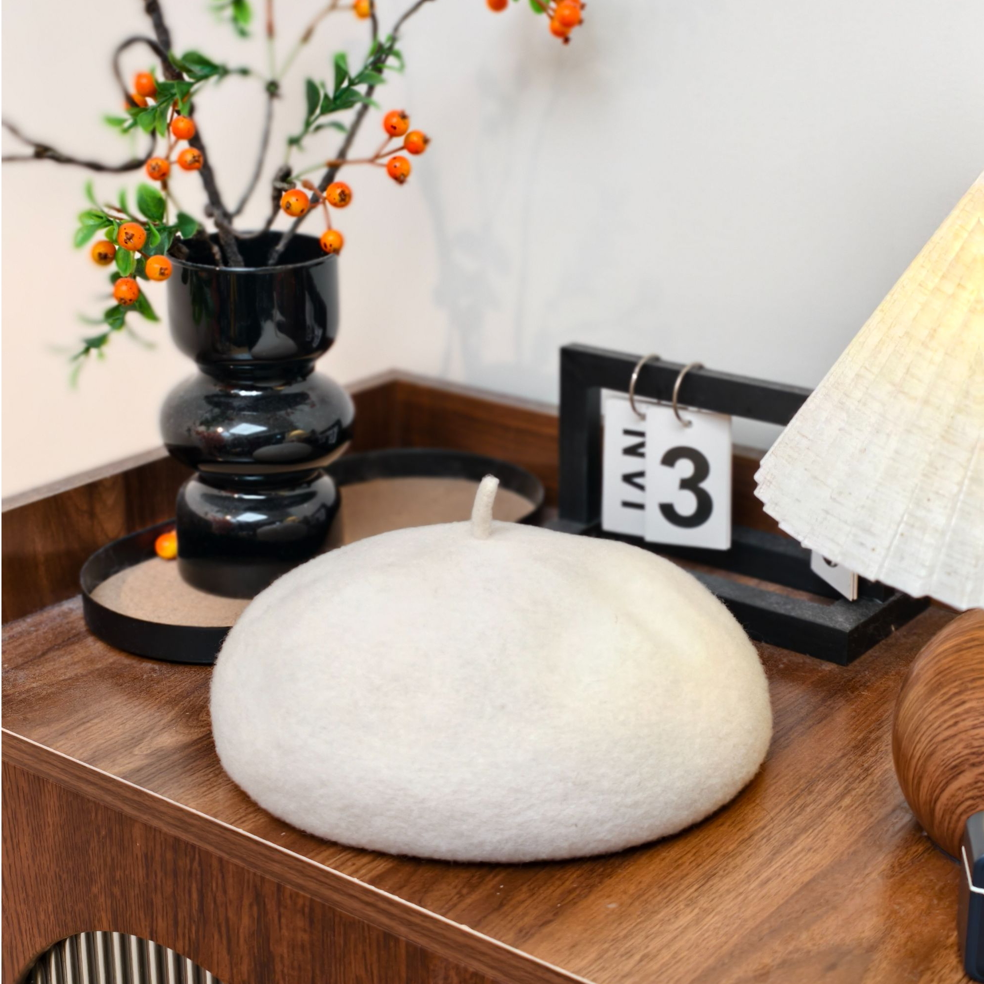 西米家【贝雷帽】100%羊毛贝雷帽女士韩系复古显脸小纯色百搭羊毛帽