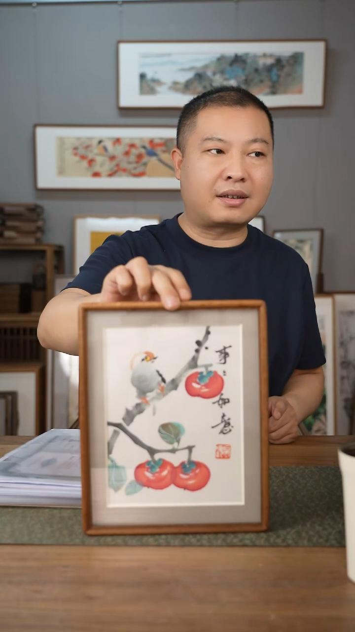 书法协会会员老师带框作品-